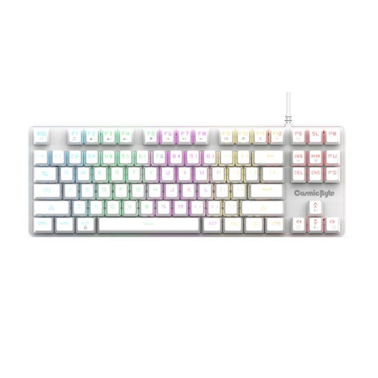 Cosmic Byte CB-GK-37 Firefly White- Red outemu switch Swappable